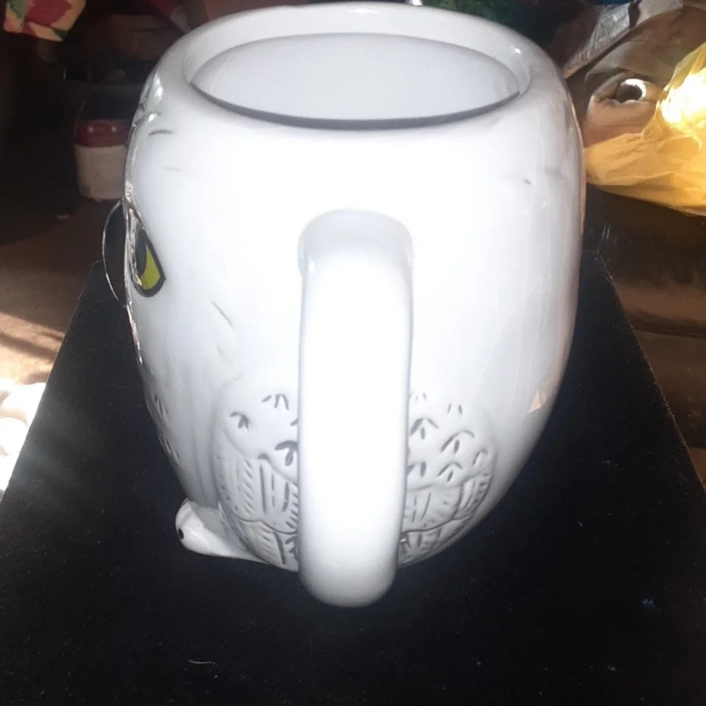 White Owl Ceramic Mug